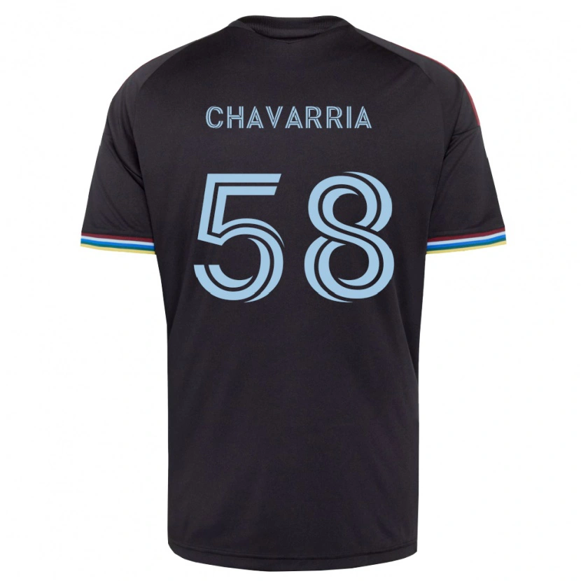 Danxen Herren Keith Chavarria #58 Schwarz Himmelblau Heimtrikot Trikot 2026/27 T-Shirt