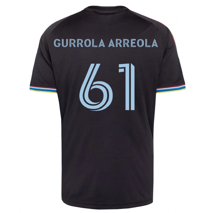 Danxen Herren Diego Gurrola Arreola #61 Schwarz Himmelblau Heimtrikot Trikot 2026/27 T-Shirt