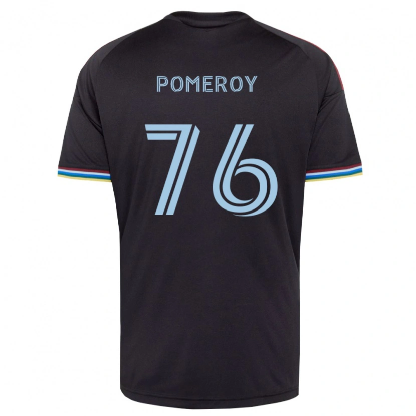 Danxen Herren Jack Pomeroy #76 Schwarz Himmelblau Heimtrikot Trikot 2026/27 T-Shirt
