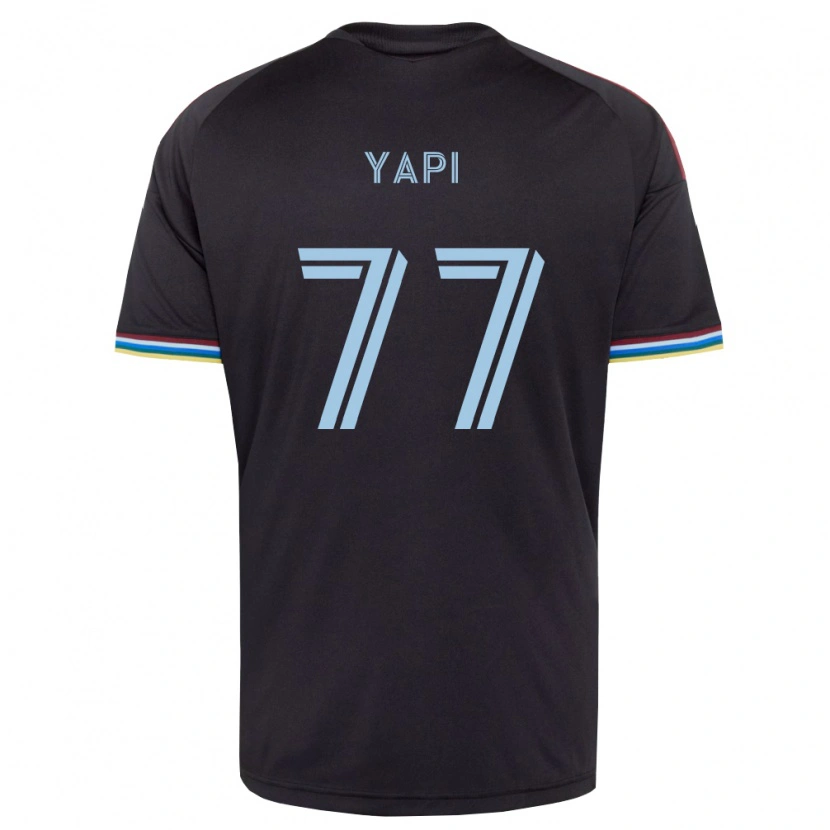 Danxen Herren Darren Yapi #77 Schwarz Himmelblau Heimtrikot Trikot 2026/27 T-Shirt