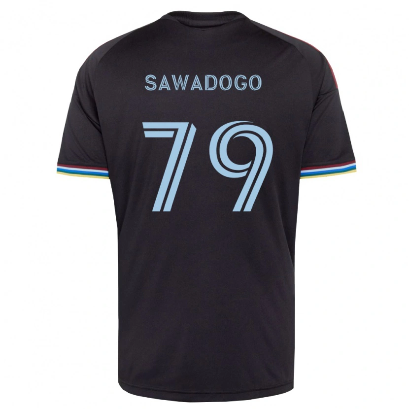 Danxen Herren Kamal Sawadogo #79 Schwarz Himmelblau Heimtrikot Trikot 2026/27 T-Shirt