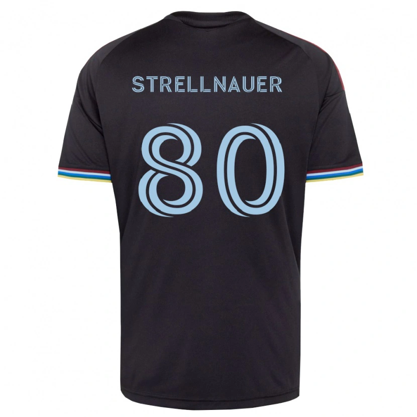 Danxen Herren Noah Strellnauer #80 Schwarz Himmelblau Heimtrikot Trikot 2026/27 T-Shirt