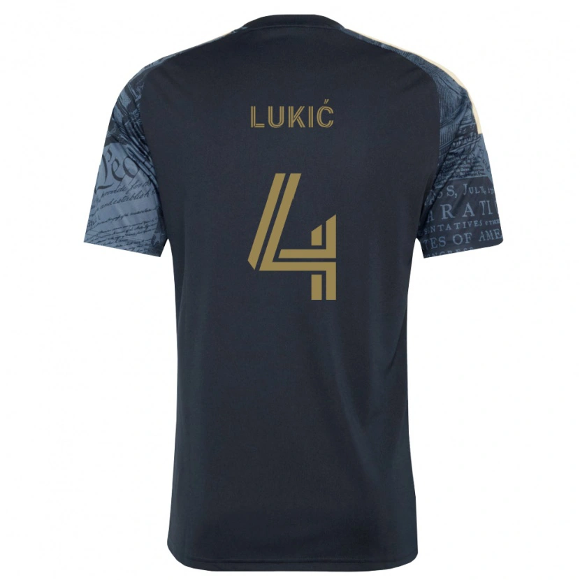 Danxen Herren Jovan Lukić #4 Marineblau Braun Heimtrikot Trikot 2026/27 T-Shirt