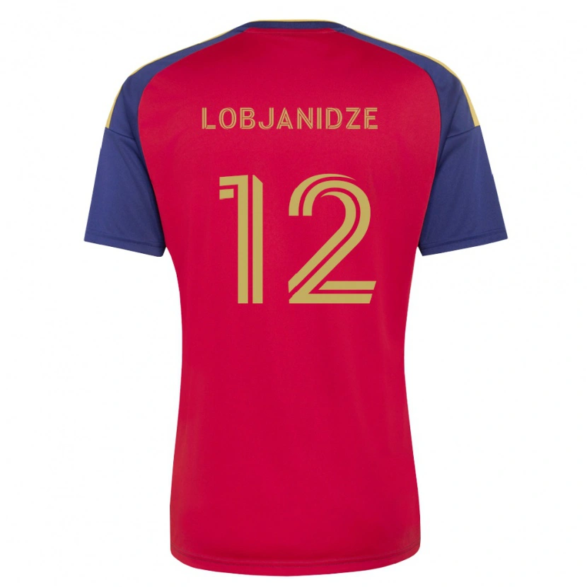 Danxen Herren Saba Lobjanidze #12 Königsblau Braun Rot Heimtrikot Trikot 2026/27 T-Shirt