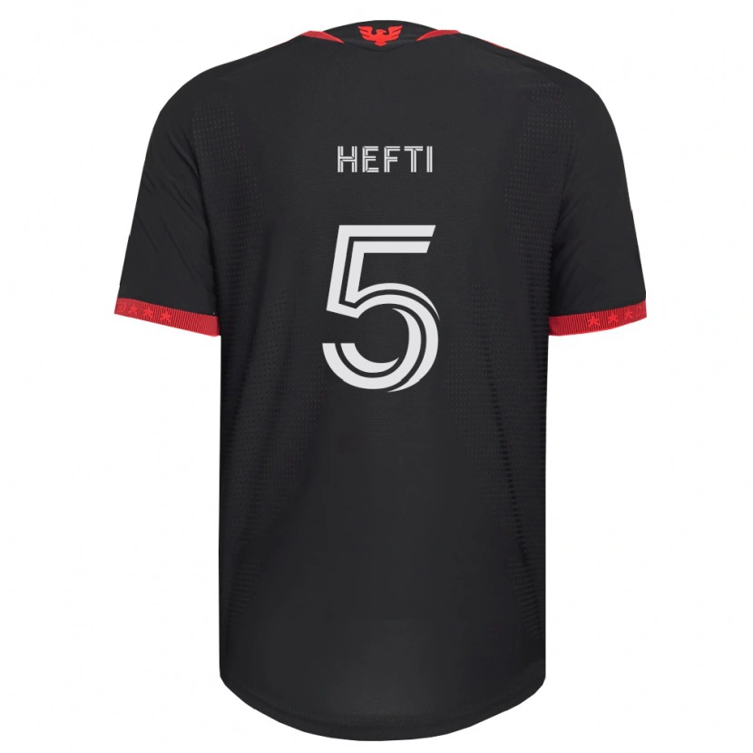 Danxen Herren Silvan Hefti #5 Schwarz Weiß Rot Heimtrikot Trikot 2026/27 T-Shirt