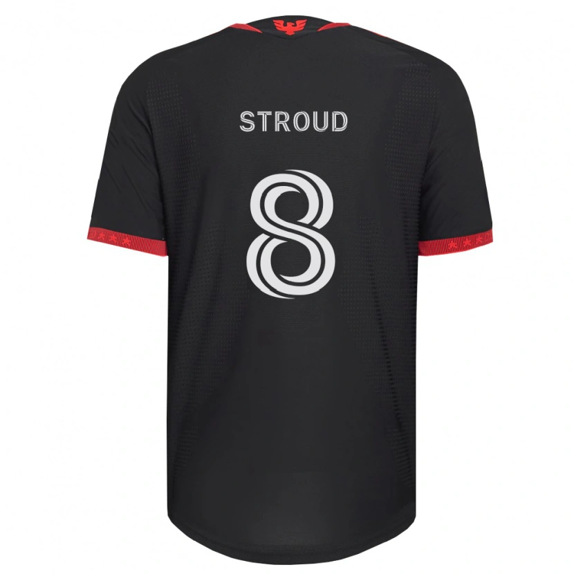 Danxen Herren Jared Stroud #8 Schwarz Weiß Rot Heimtrikot Trikot 2026/27 T-Shirt