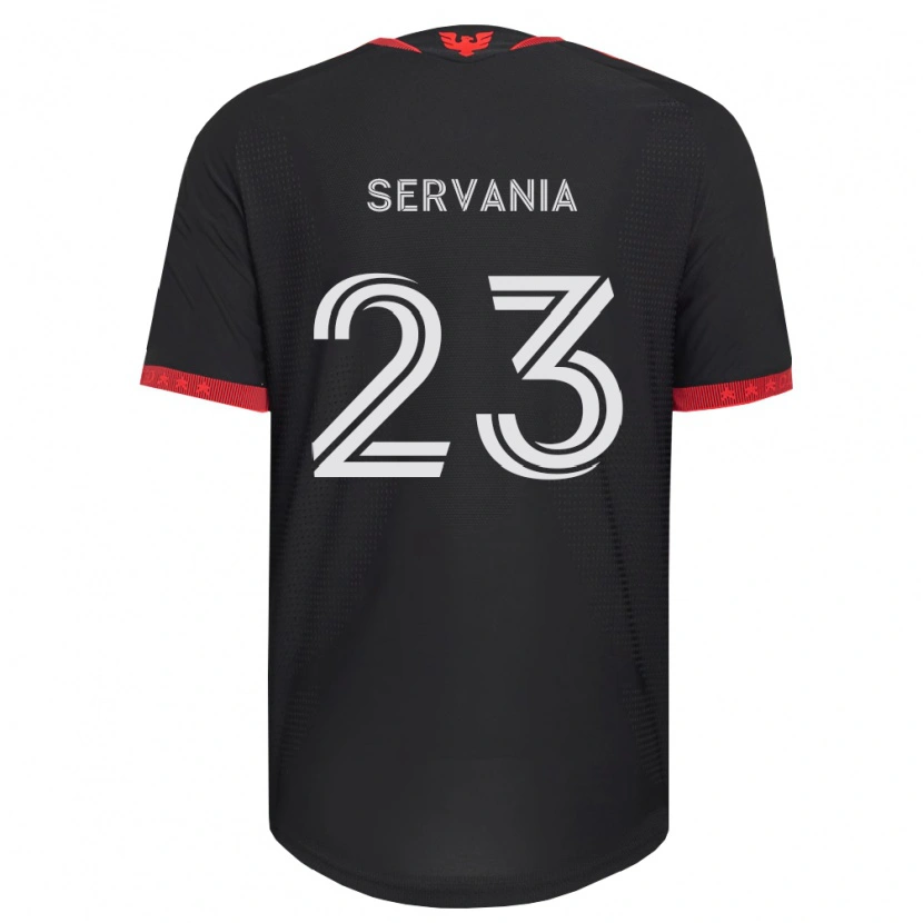 Danxen Herren Brandon Servania #23 Schwarz Weiß Rot Heimtrikot Trikot 2026/27 T-Shirt