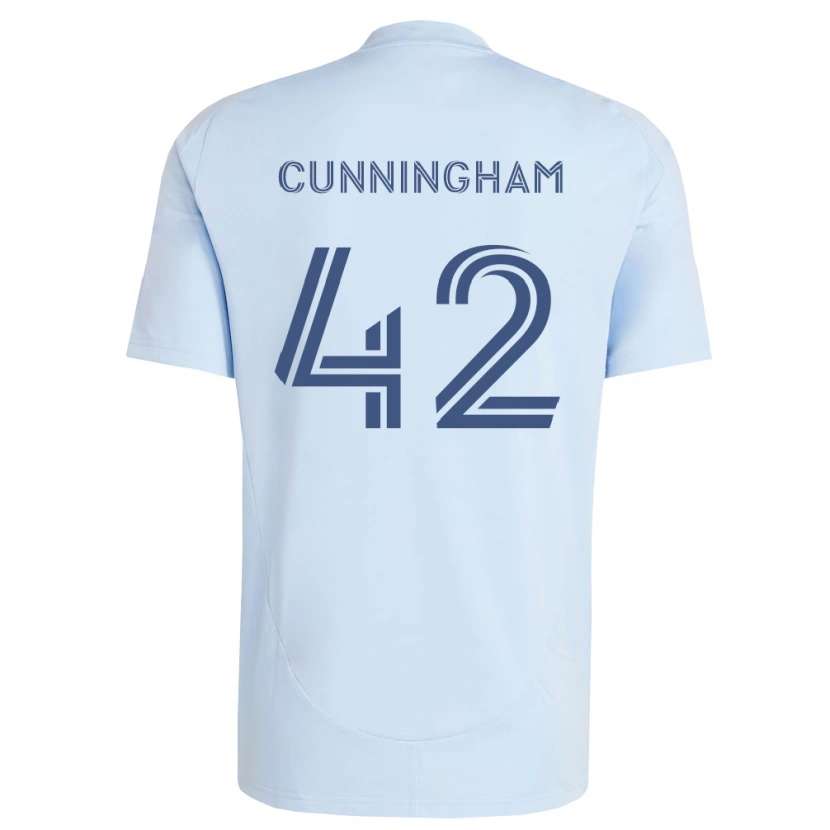 Danxen Herren Alex Cunningham #42 Hellblau Hellgrau Heimtrikot Trikot 2026/27 T-Shirt