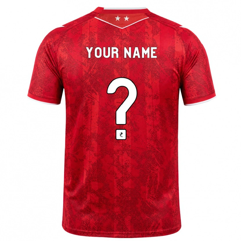 Danxen Herren Ihren Namen #0 Rot Weiß Heimtrikot Trikot 2026/27 T-Shirt