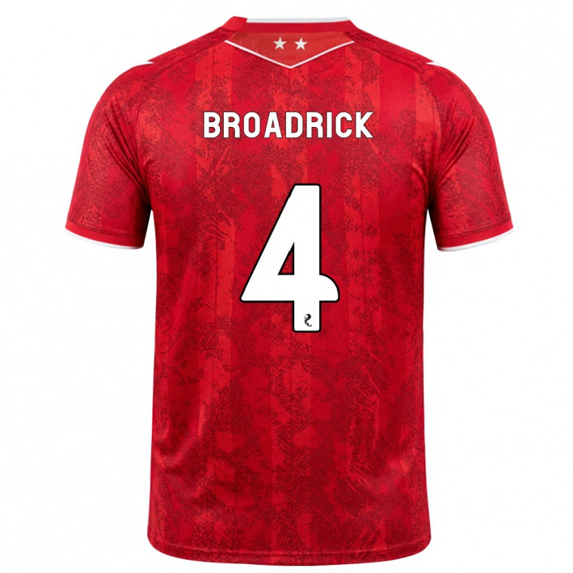 Danxen Herren Jessica Broadrick #4 Rot Weiß Heimtrikot Trikot 2026/27 T-Shirt