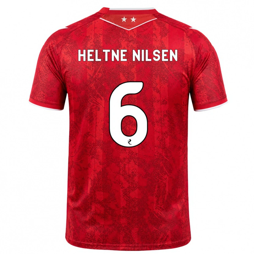 Danxen Herren Sivert Heltne Nilsen #6 Rot Weiß Heimtrikot Trikot 2026/27 T-Shirt
