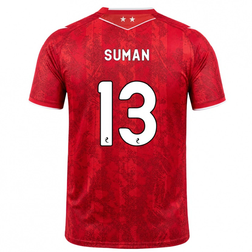 Danxen Herren Nick Suman #13 Rot Weiß Heimtrikot Trikot 2026/27 T-Shirt