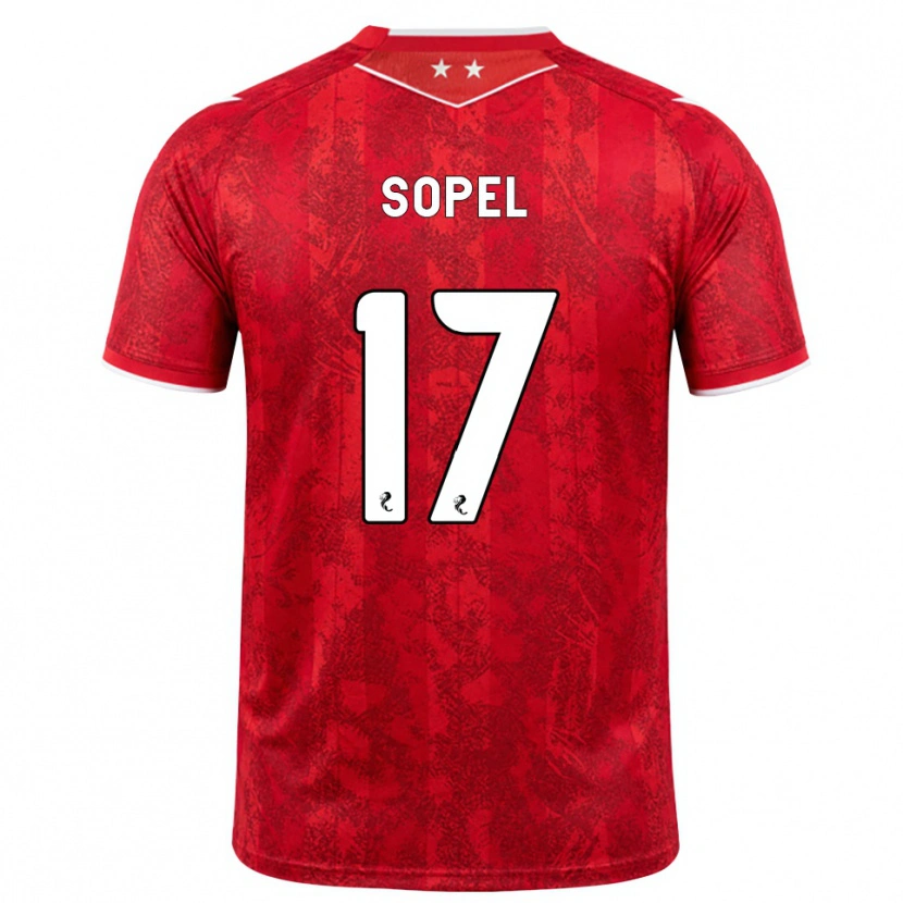 Danxen Herren Nadia Sopel #17 Rot Weiß Heimtrikot Trikot 2026/27 T-Shirt