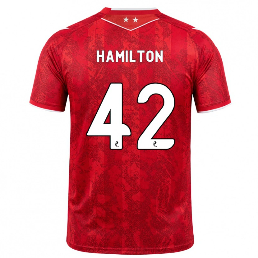 Danxen Herren Brendan Hamilton #42 Rot Weiß Heimtrikot Trikot 2026/27 T-Shirt