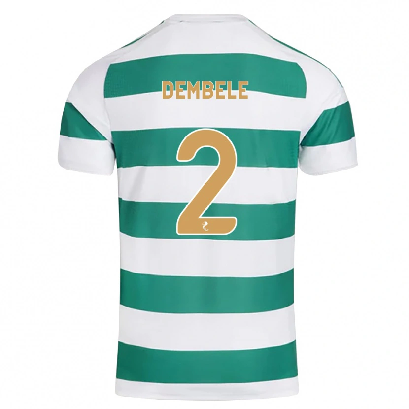 Danxen Herren Hassan Dembele #2 Darkcyan Weiß Heimtrikot Trikot 2026/27 T-Shirt