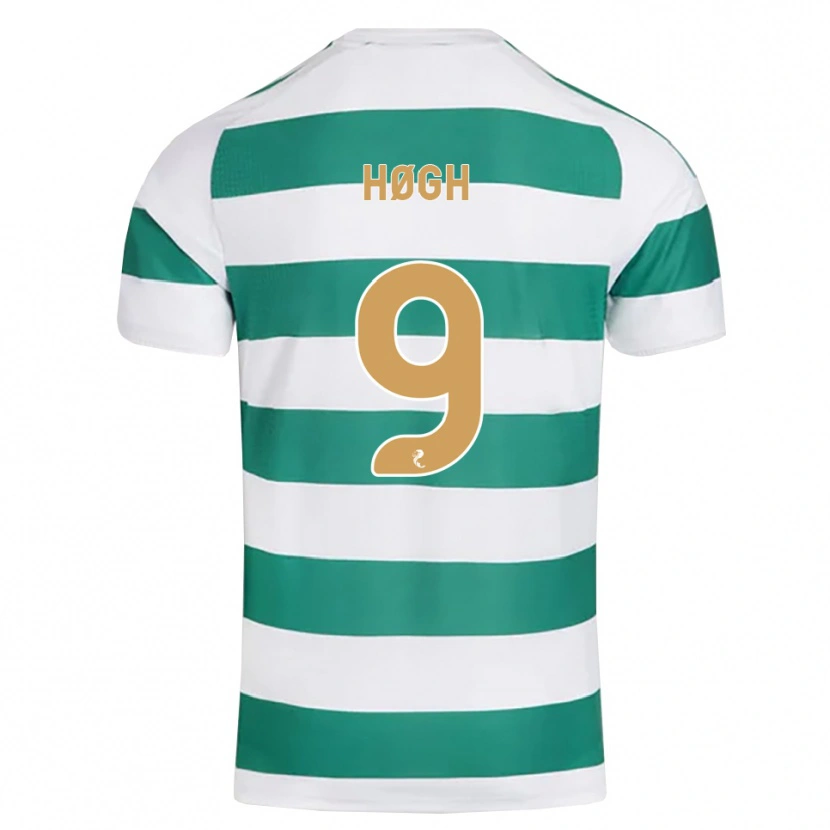 Danxen Herren Kasper Høgh #9 Darkcyan Weiß Heimtrikot Trikot 2026/27 T-Shirt