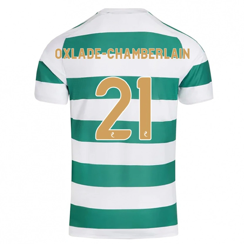 Danxen Herren Alex Oxlade-Chamberlain #21 Darkcyan Weiß Heimtrikot Trikot 2026/27 T-Shirt