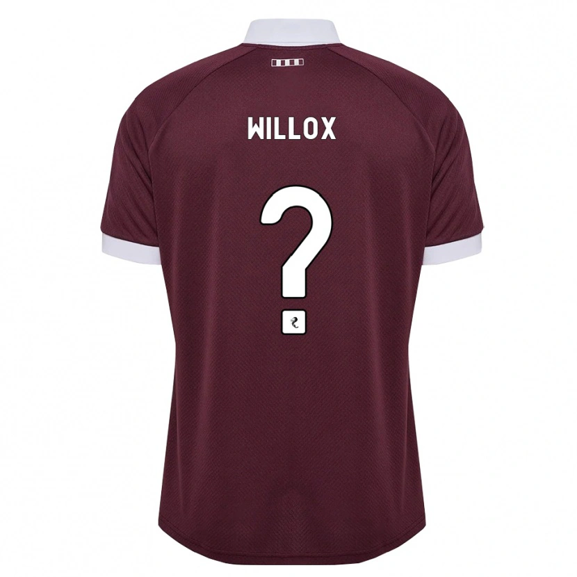 Danxen Herren Harry Willox #0 Burgunder Weiß Heimtrikot Trikot 2026/27 T-Shirt