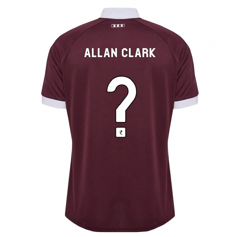 Danxen Herren Allan Clark #0 Burgunder Weiß Heimtrikot Trikot 2026/27 T-Shirt