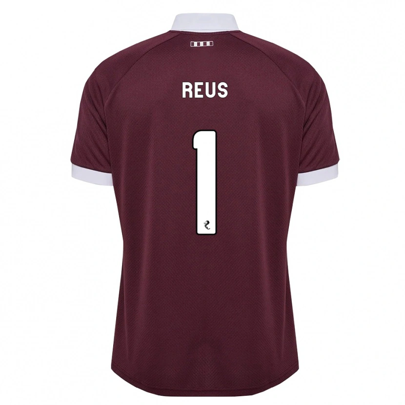 Danxen Herren Beau Reus #1 Burgunder Weiß Heimtrikot Trikot 2026/27 T-Shirt