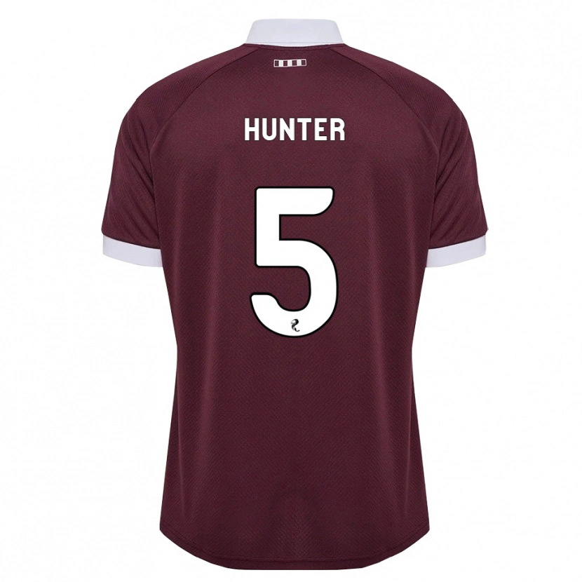 Danxen Herren Georgia Hunter #5 Burgunder Weiß Heimtrikot Trikot 2026/27 T-Shirt