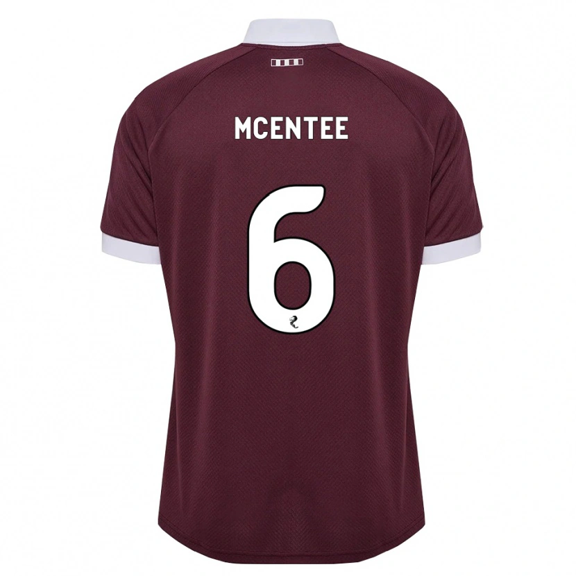 Danxen Herren Oisin Mcentee #6 Burgunder Weiß Heimtrikot Trikot 2026/27 T-Shirt