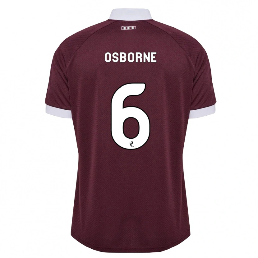 Danxen Herren Alfie Osborne #6 Burgunder Weiß Heimtrikot Trikot 2026/27 T-Shirt