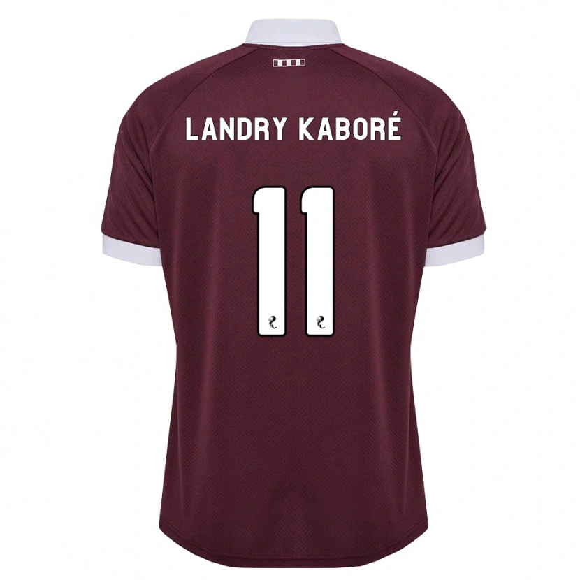 Danxen Herren Pierre Landry Kaboré #11 Burgunder Weiß Heimtrikot Trikot 2026/27 T-Shirt
