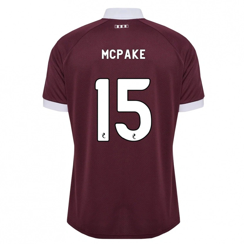 Danxen Herren Josh Mcpake #15 Burgunder Weiß Heimtrikot Trikot 2026/27 T-Shirt