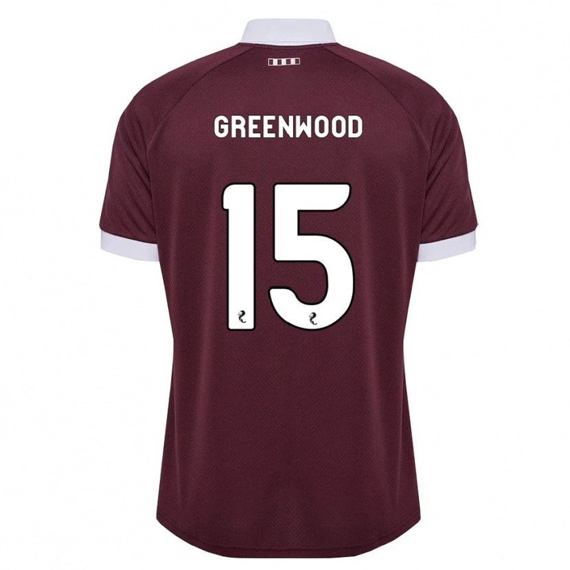 Danxen Herren Brodie Greenwood #15 Burgunder Weiß Heimtrikot Trikot 2026/27 T-Shirt
