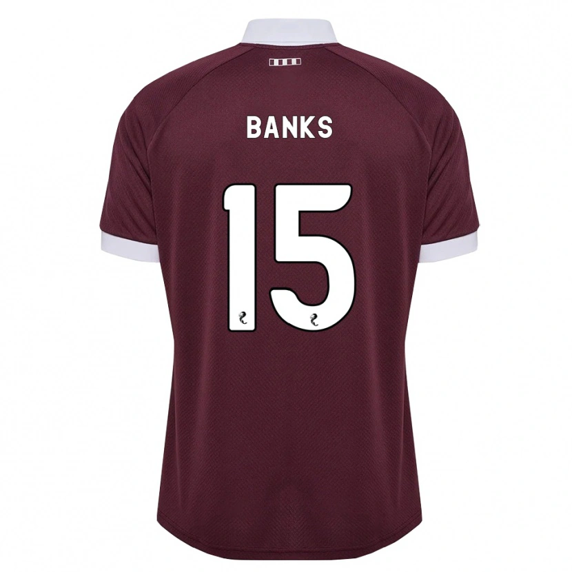 Danxen Herren Euan Banks #15 Burgunder Weiß Heimtrikot Trikot 2026/27 T-Shirt