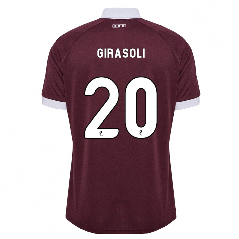 Danxen Herren Carly Girasoli #20 Burgunder Weiß Heimtrikot Trikot 2026/27 T-Shirt