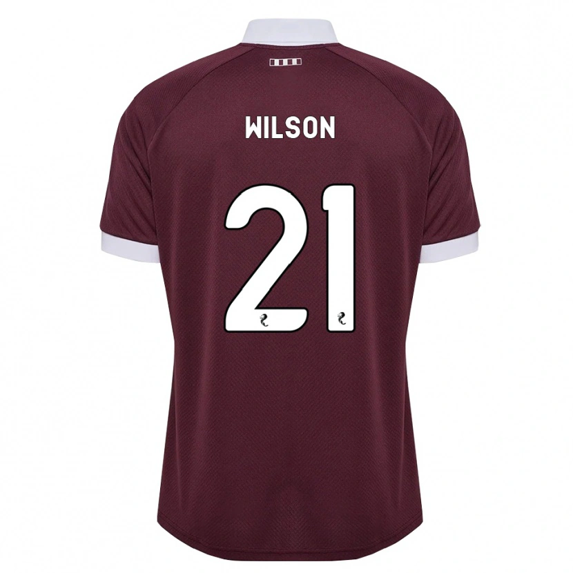 Danxen Herren James Wilson #21 Burgunder Weiß Heimtrikot Trikot 2026/27 T-Shirt
