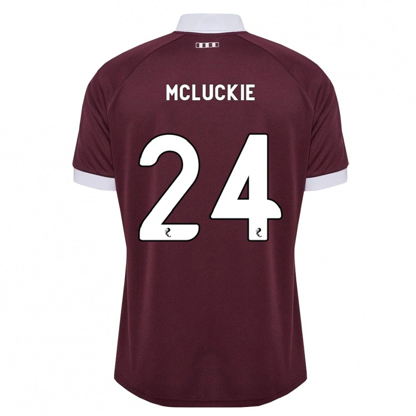 Danxen Herren Bobby Mcluckie #24 Burgunder Weiß Heimtrikot Trikot 2026/27 T-Shirt