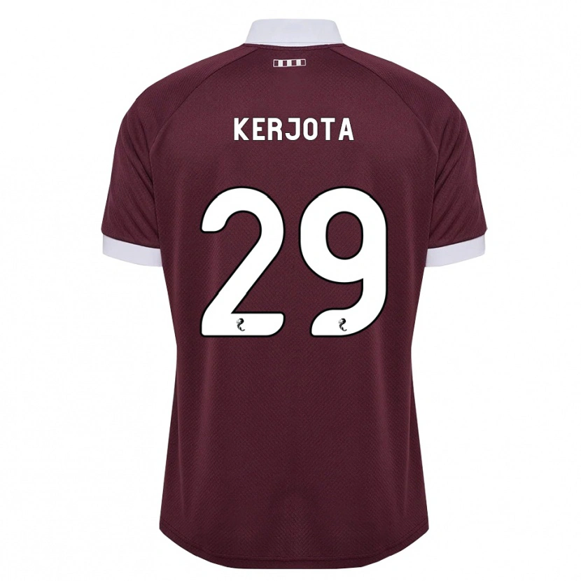 Danxen Herren Sabah Kerjota #29 Burgunder Weiß Heimtrikot Trikot 2026/27 T-Shirt