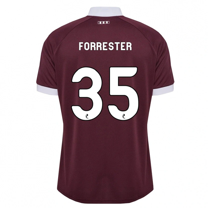 Danxen Herren Adam Forrester #35 Burgunder Weiß Heimtrikot Trikot 2026/27 T-Shirt