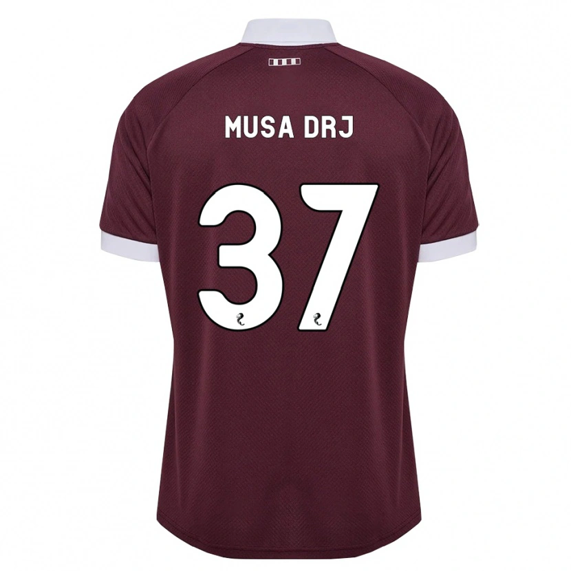 Danxen Herren Musa Drammeh #37 Burgunder Weiß Heimtrikot Trikot 2026/27 T-Shirt