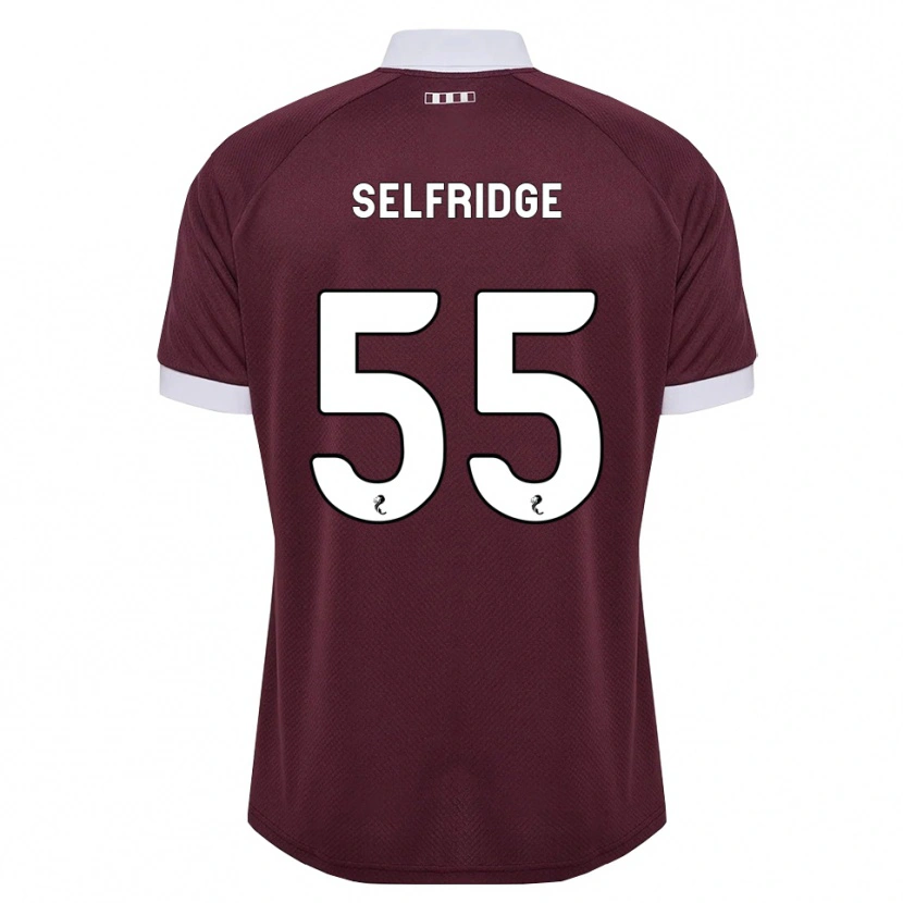 Danxen Herren Louis Selfridge #55 Burgunder Weiß Heimtrikot Trikot 2026/27 T-Shirt