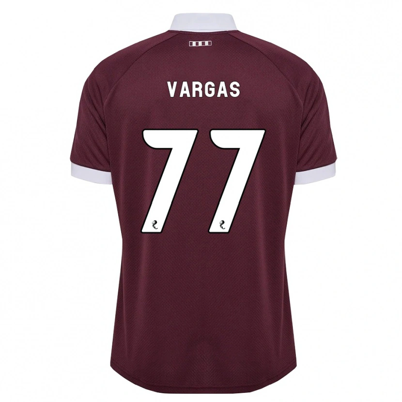 Danxen Herren Kenneth Vargas #77 Burgunder Weiß Heimtrikot Trikot 2026/27 T-Shirt