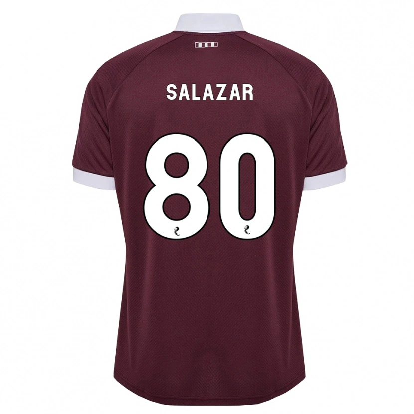 Danxen Herren Andrés Salazar #80 Burgunder Weiß Heimtrikot Trikot 2026/27 T-Shirt