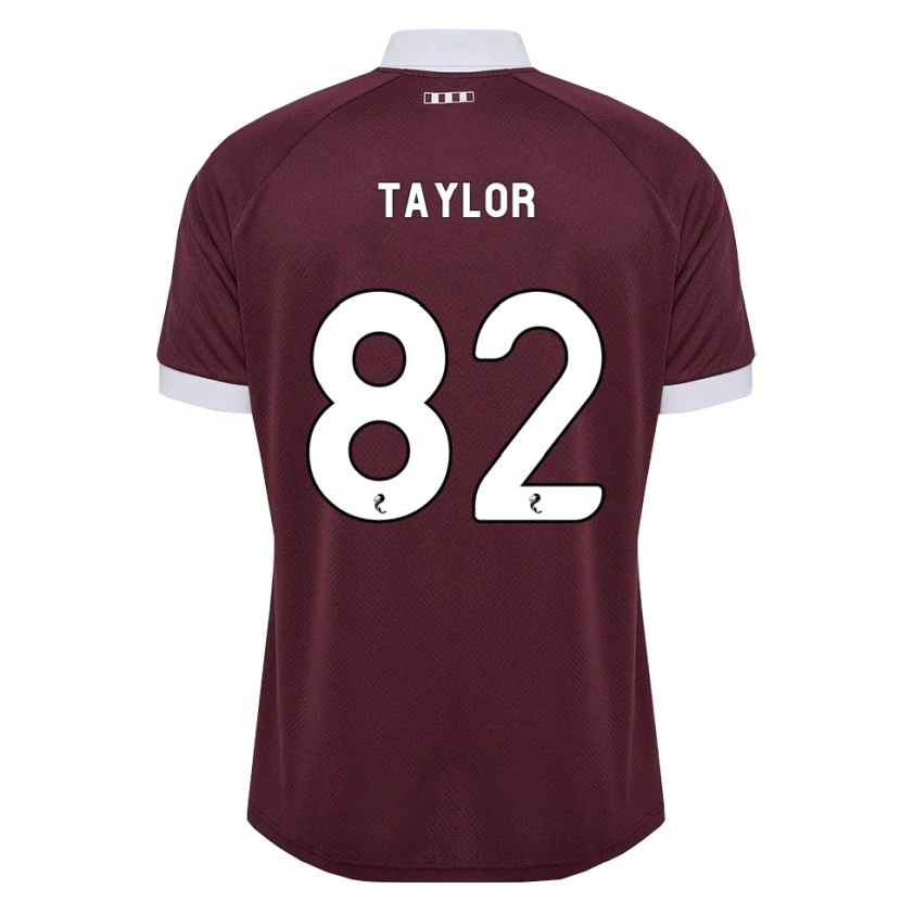 Danxen Herren Gerald Taylor #82 Burgunder Weiß Heimtrikot Trikot 2026/27 T-Shirt