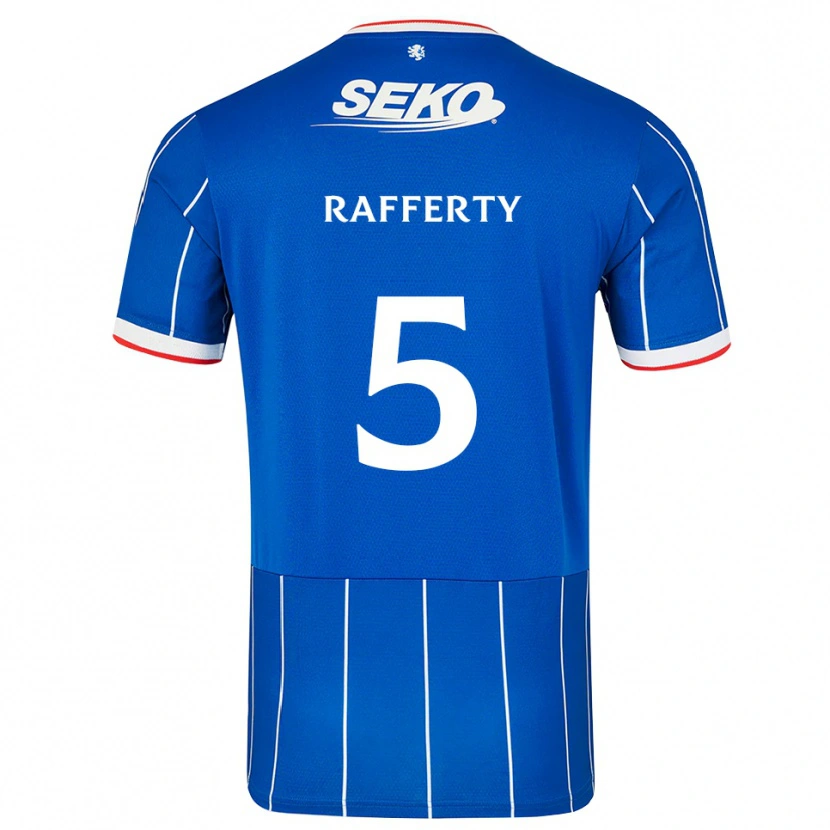 Danxen Herren Laura Rafferty #5 Rot Blau Weiß Heimtrikot Trikot 2026/27 T-Shirt