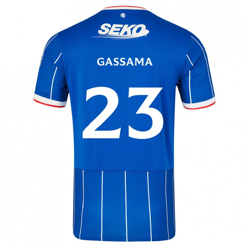 Danxen Herren Djeidi Gassama #23 Rot Blau Weiß Heimtrikot Trikot 2026/27 T-Shirt