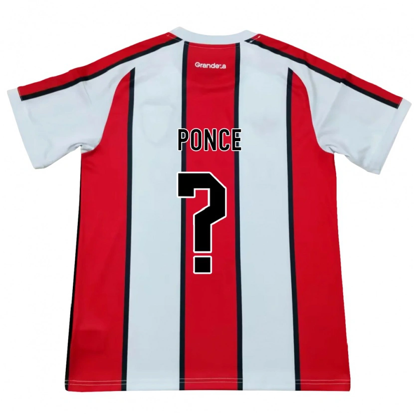 Danxen Herren Tomas Castro Ponce #0 Weiß Rot Schwarz Auswärtstrikot Trikot 2026/27 T-Shirt