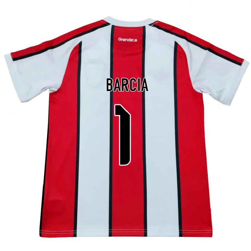 Danxen Herren Matías Barcia #1 Weiß Rot Schwarz Auswärtstrikot Trikot 2026/27 T-Shirt