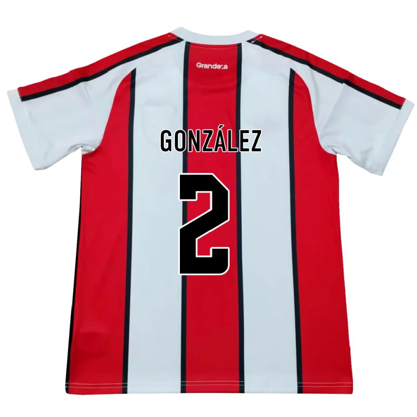 Danxen Herren Giuliana González #2 Weiß Rot Schwarz Auswärtstrikot Trikot 2026/27 T-Shirt