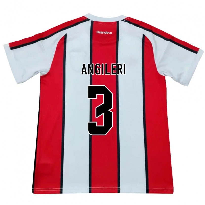 Danxen Herren Fabrizio Angileri #3 Weiß Rot Schwarz Auswärtstrikot Trikot 2026/27 T-Shirt