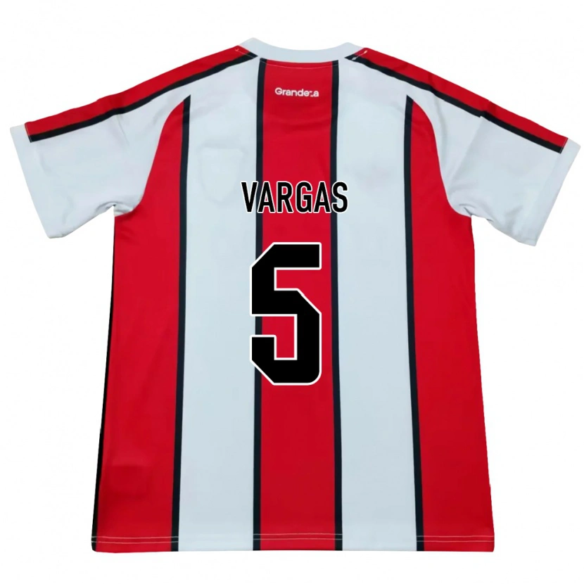 Danxen Herren Agustina Vargas #5 Weiß Rot Schwarz Auswärtstrikot Trikot 2026/27 T-Shirt