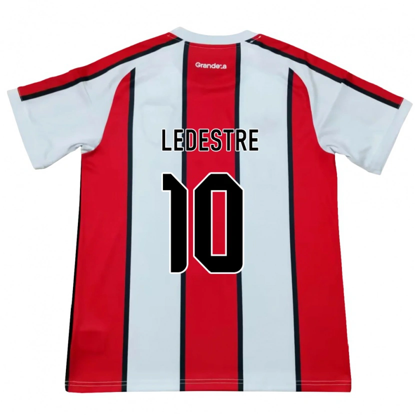 Danxen Herren Gianfranco Ledestre #10 Weiß Rot Schwarz Auswärtstrikot Trikot 2026/27 T-Shirt