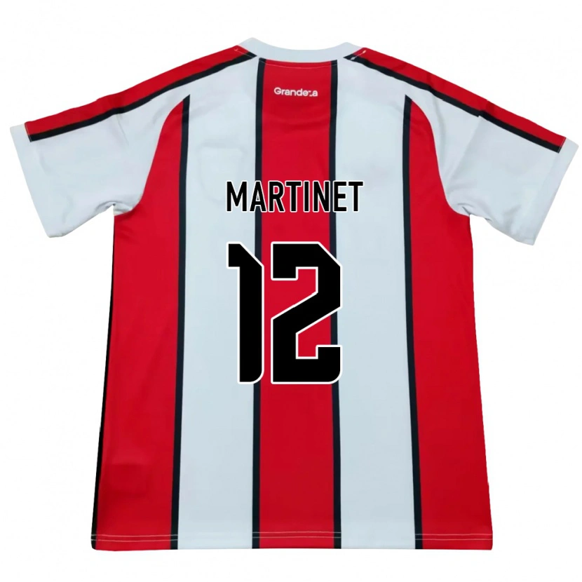Danxen Herren Jeremías Martinet #12 Weiß Rot Schwarz Auswärtstrikot Trikot 2026/27 T-Shirt